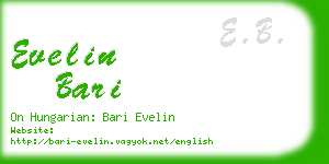 evelin bari business card